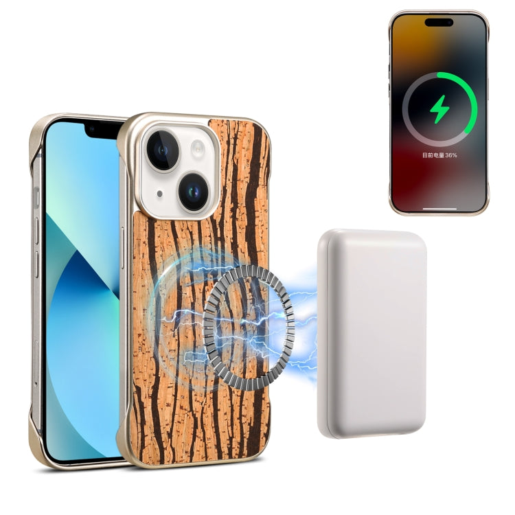 Denior A18 WoodenPaint MagSafe Phone Case, For iPhone 14 / 13, For iPhone 14 Pro, For iPhone 14 Pro Max
