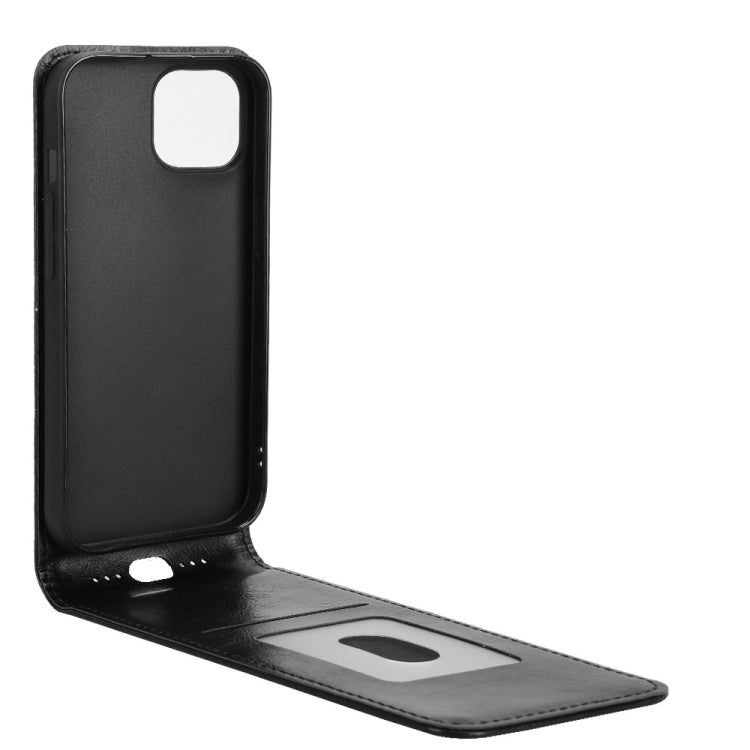 Magnetic Vertical Flip Leather Phone Case, For iPhone 15 Plus, For iPhone 15
