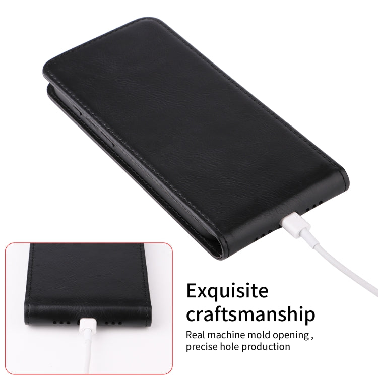 Magnetic Vertical Flip Leather Phone Case, For iPhone 15 Plus, For iPhone 15
