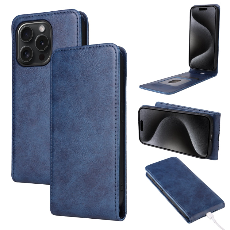 Magnetic Vertical Flip Leather Phone Case, For iPhone 16e, For iPhone 16 Pro Max, For iPhone 16 Pro, For iPhone 16 Plus, For iPhone 16, For iPhone 15 Pro