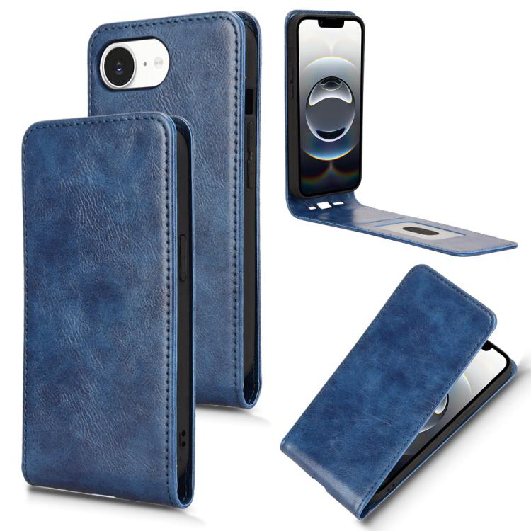 Magnetic Vertical Flip Leather Phone Case, For iPhone 16e, For iPhone 16 Pro Max, For iPhone 16 Pro, For iPhone 16 Plus, For iPhone 16, For iPhone 15 Pro
