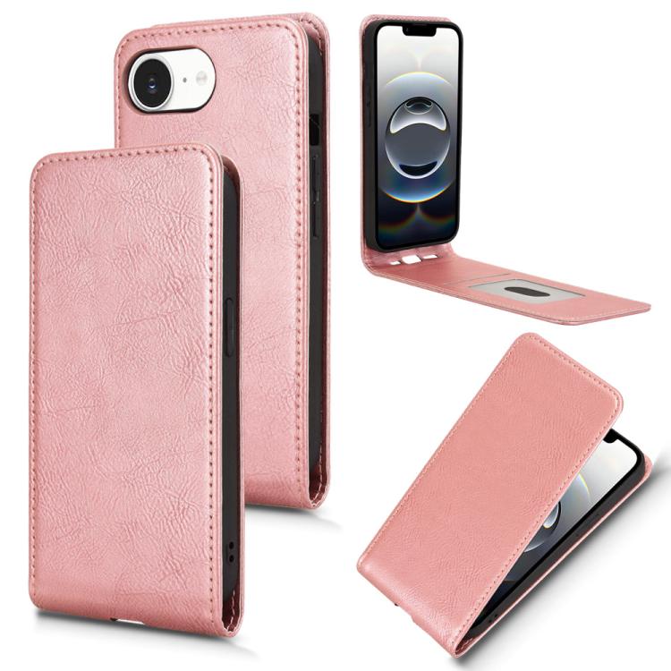 Magnetic Vertical Flip Leather Phone Case, For iPhone 16e, For iPhone 16 Pro Max, For iPhone 16 Pro, For iPhone 16 Plus, For iPhone 16, For iPhone 15 Pro