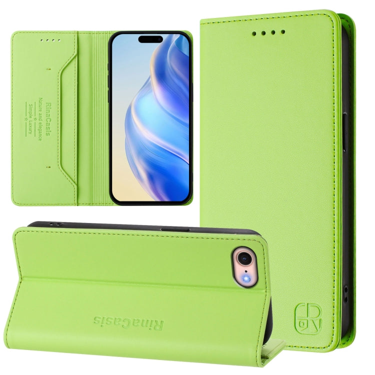 RC01 Dual-Folded Magnetic Suction RFID Leather Phone Case