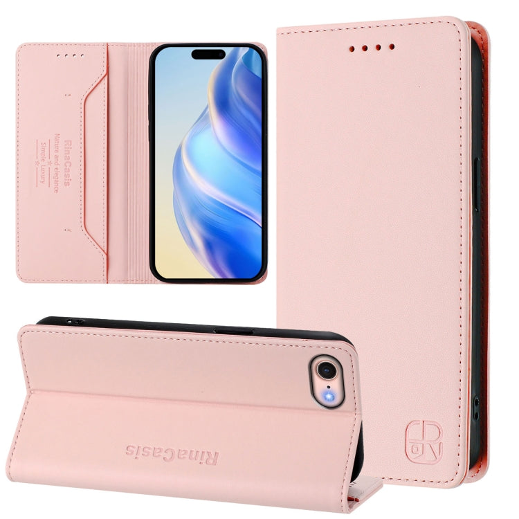 RC01 Dual-Folded Magnetic Suction RFID Leather Phone Case