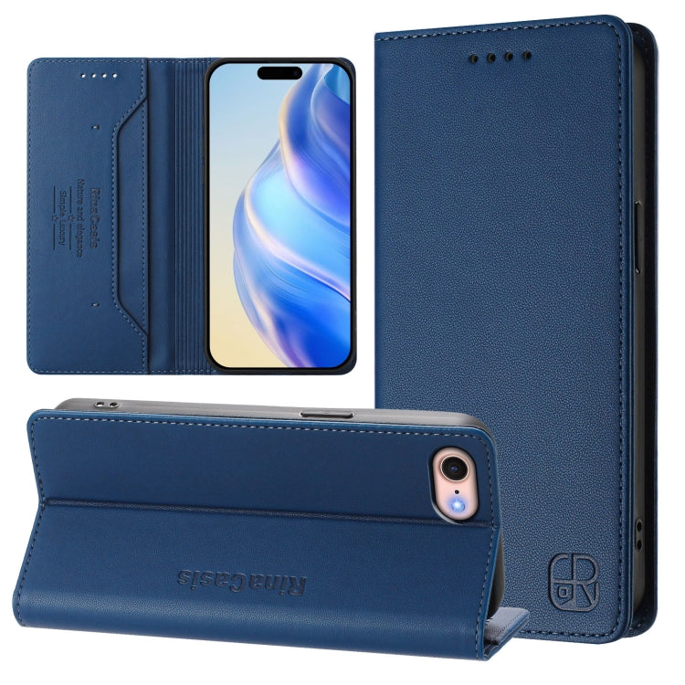 RC01 Dual-Folded Magnetic Suction RFID Leather Phone Case