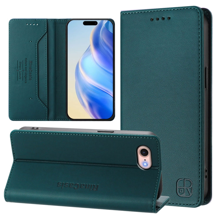 RC01 Dual-Folded Magnetic Suction RFID Leather Phone Case