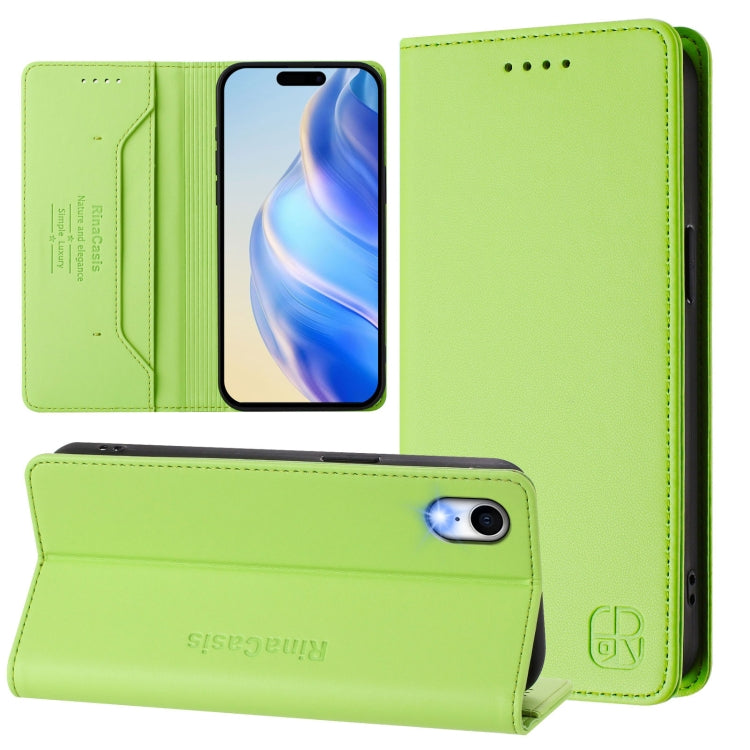 RC01 Dual-Folded Magnetic Suction RFID Leather Phone Case