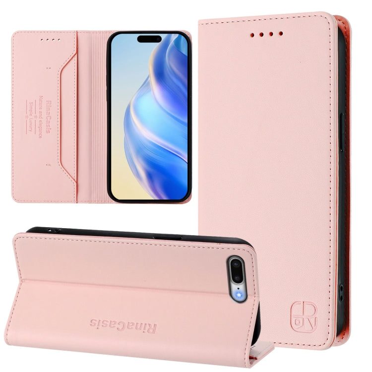 RC01 Dual-Folded Magnetic Suction RFID Leather Phone Case