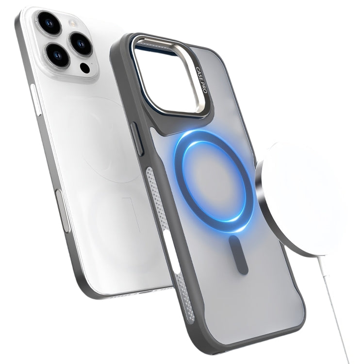 Metal Bracket MagSafe Magnetic Phone Case, For iPhone 16 Pro Max, For iPhone 16 Pro, For iPhone 16 Plus, For iPhone 16, For iPhone 15 Pro Max, For iPhone 15 Pro
