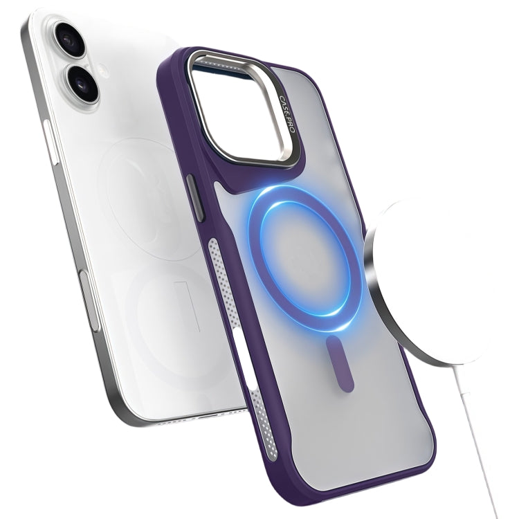 Metal Bracket MagSafe Magnetic Phone Case, For iPhone 16 Pro Max, For iPhone 16 Pro, For iPhone 16 Plus, For iPhone 16, For iPhone 15 Pro Max, For iPhone 15 Pro