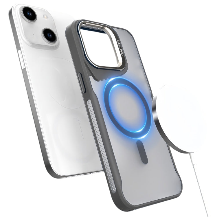 Metal Bracket MagSafe Magnetic Phone Case, For iPhone 15 Plus / 14 Plus, For iPhone 15, For iPhone 14 / 13, For iPhone 14 Pro, For iPhone 14 Pro Max, For iPhone 13 Pro Max / 12 Pro Max