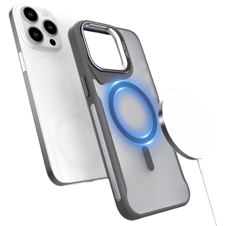Metal Bracket MagSafe Magnetic Phone Case, For iPhone 13 Pro, For iPhone 12 / 12 Pro, For iPhone 11