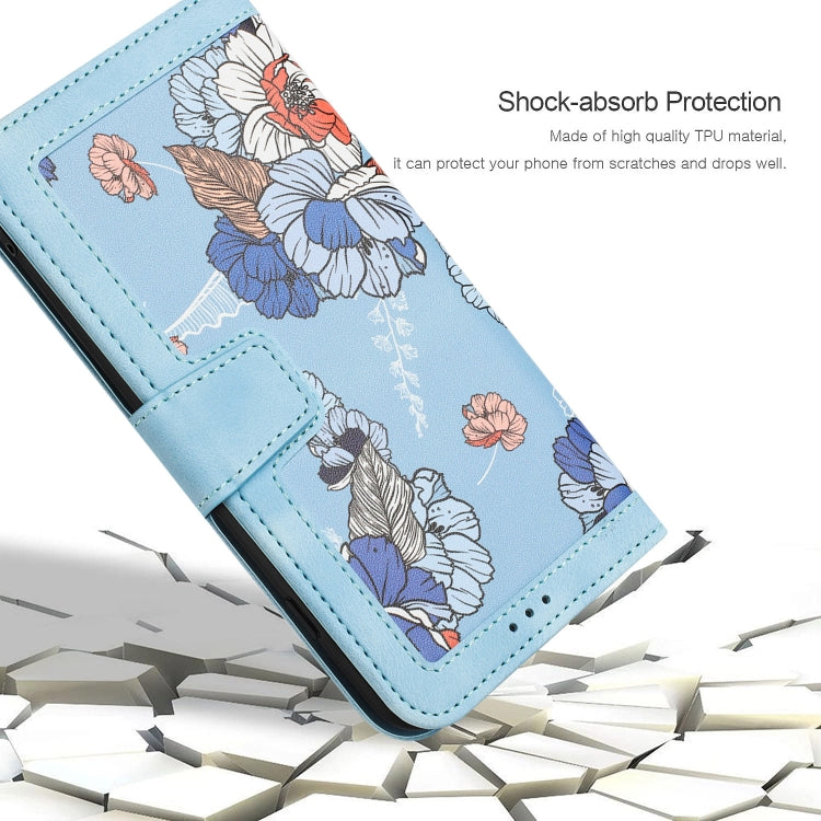 Floral Pattern Leather Phone Case with Lanyard, For iPhone 13 Pro, For iPhone 13, For iPhone 13 mini, For iPhone 12 / 12 Pro, For iPhone 12 Pro Max