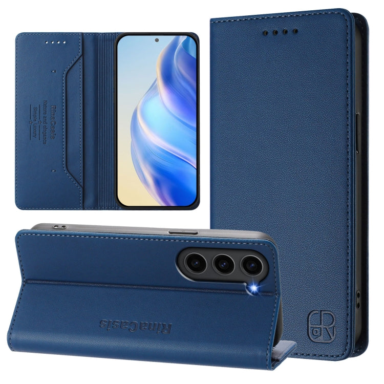 RC01 Dual-Folded Magnetic Suction RFID Leather Phone Case