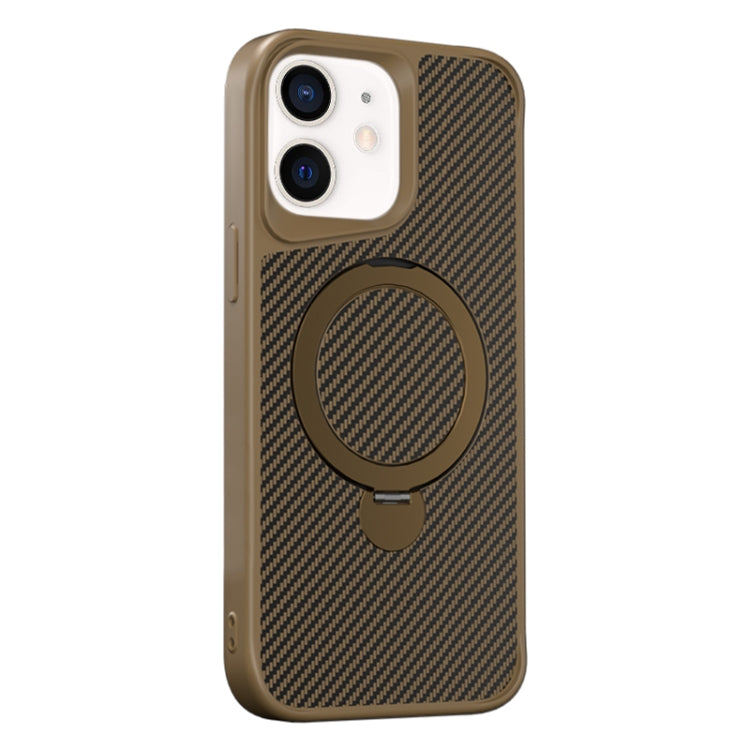 Carbon Fiber Texture 360 MagSafe Holder Phone Case