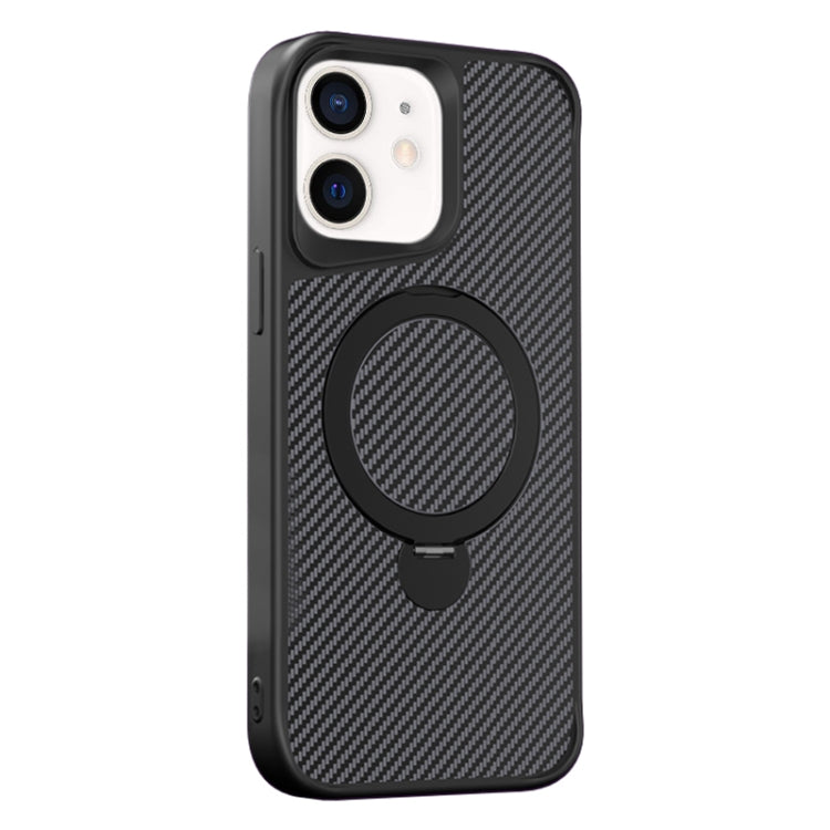 Carbon Fiber Texture 360 MagSafe Holder Phone Case