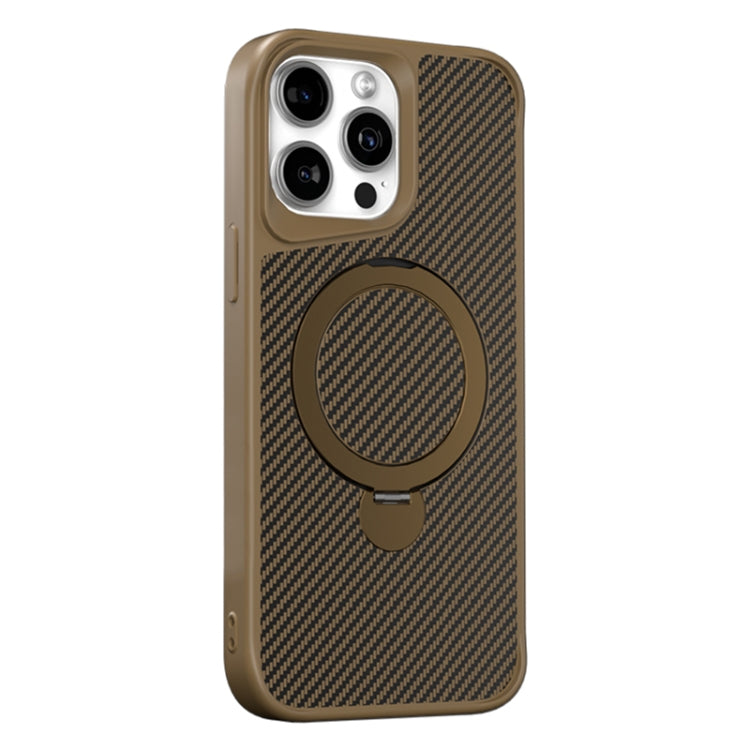 Carbon Fiber Texture 360 MagSafe Holder Phone Case