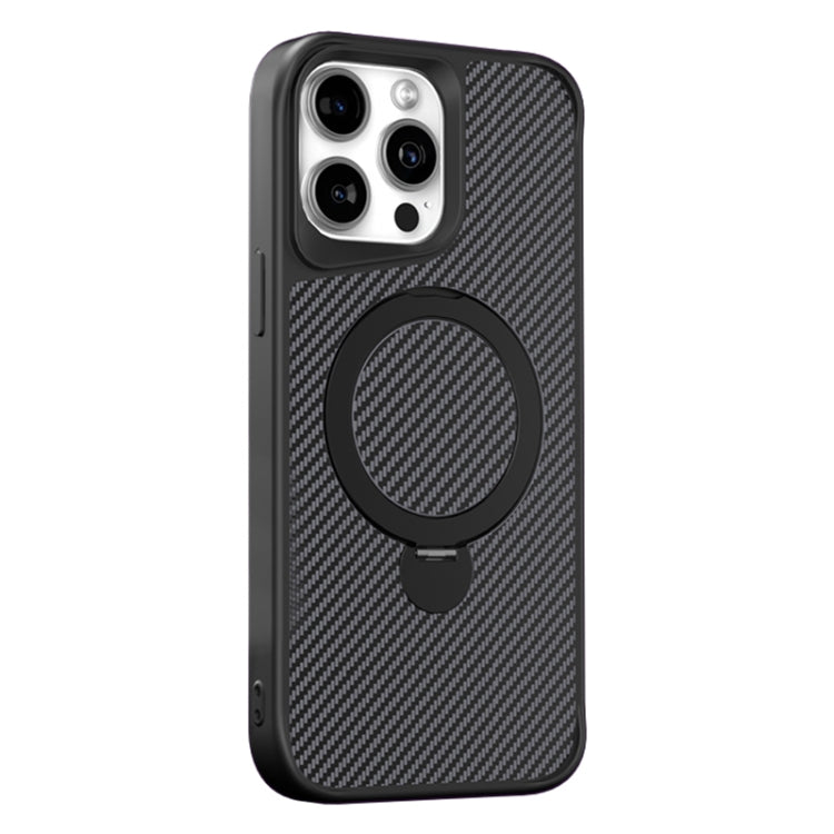 Carbon Fiber Texture 360 MagSafe Holder Phone Case