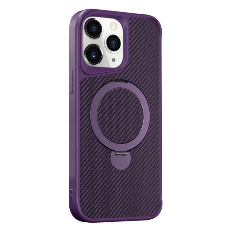 Carbon Fiber Texture 360 MagSafe Holder Phone Case