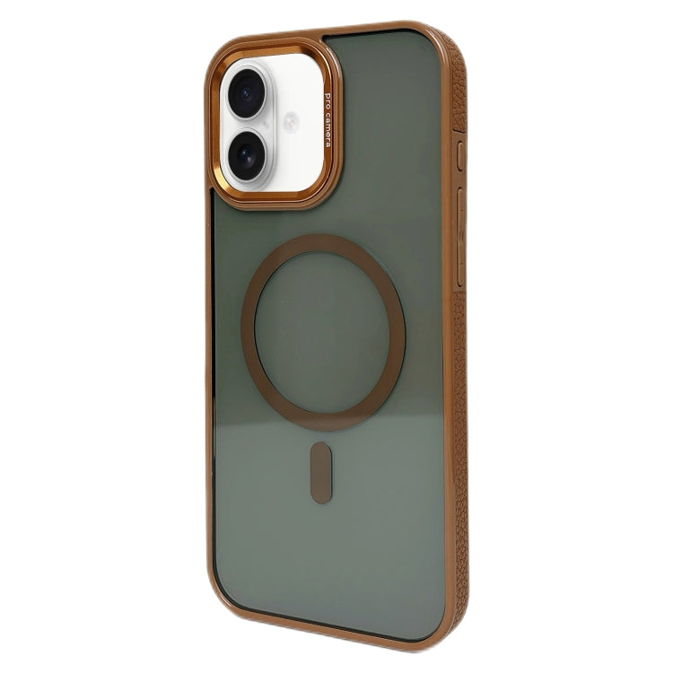 Metal Lens Frame MagSafe Phone Case, For iPhone 16 Pro Max, For iPhone 16 Pro, For iPhone 16 Plus, For iPhone 16