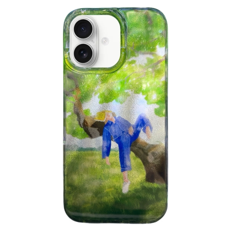 Double Layer IMD Pattern TPU Phone Case, For iPhone 16