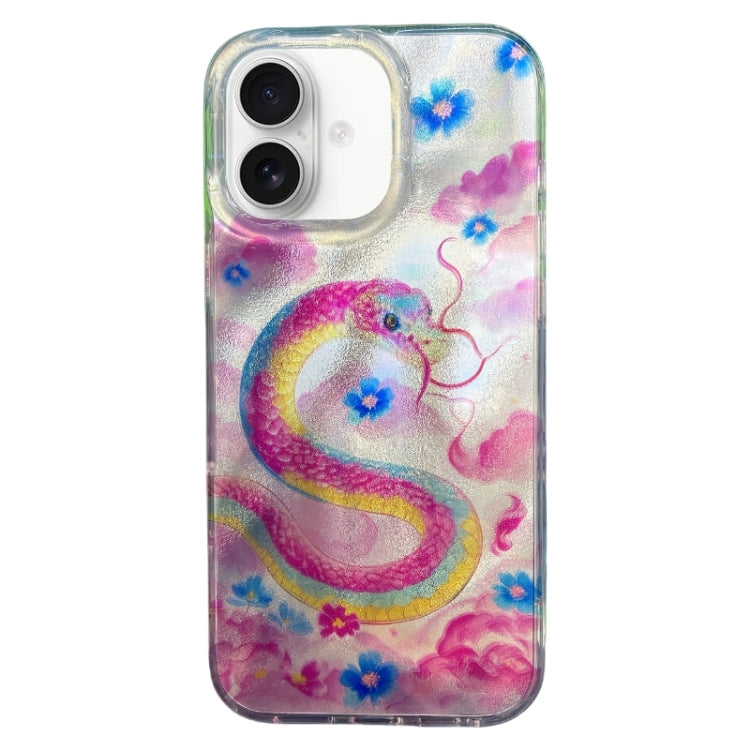 Double Layer IMD Pattern TPU Phone Case, For iPhone 16