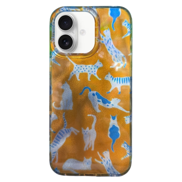 Double Layer IMD Pattern TPU Phone Case, For iPhone 16
