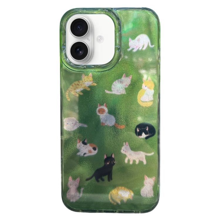 Double Layer IMD Pattern TPU Phone Case, For iPhone 16