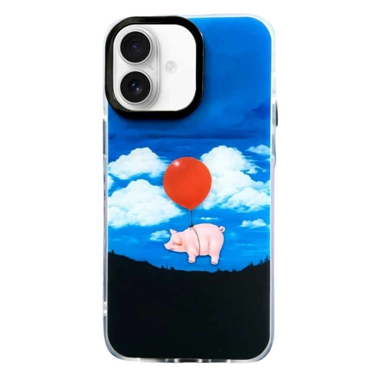 Double Layer IMD Pattern TPU Phone Case, For iPhone 16
