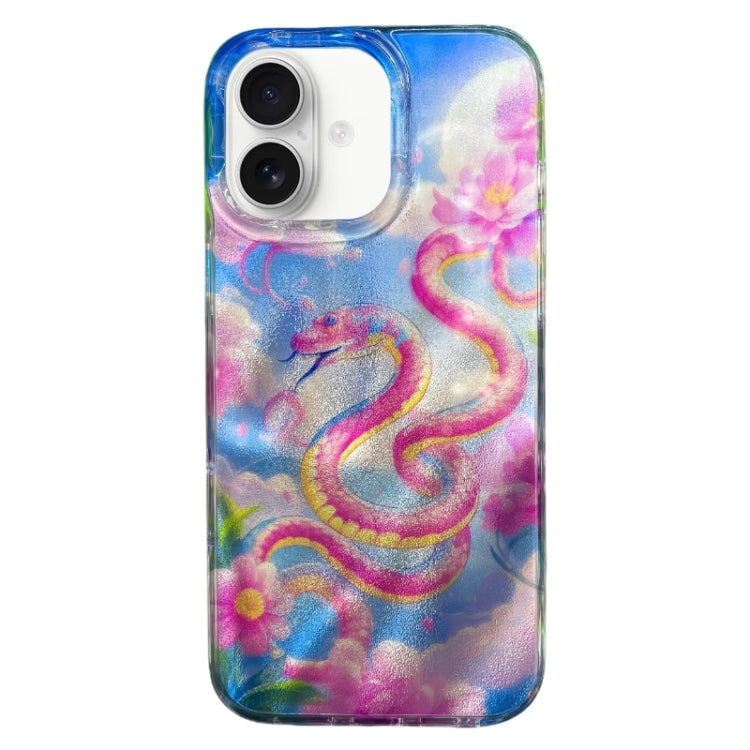 Double Layer IMD Pattern TPU Phone Case, For iPhone 16
