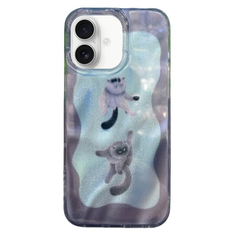 Double Layer IMD Pattern TPU Phone Case, For iPhone 16