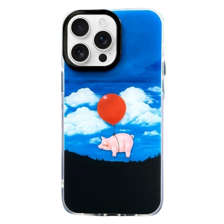 Double Layer IMD Pattern TPU Phone Case, For iPhone 15 Pro Max