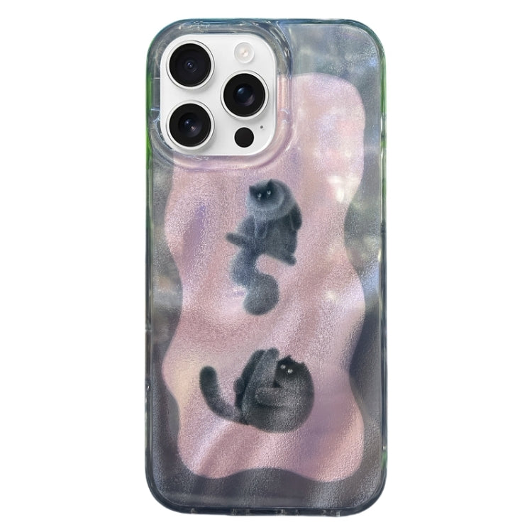 Double Layer IMD Pattern TPU Phone Case, For iPhone 15 Pro Max