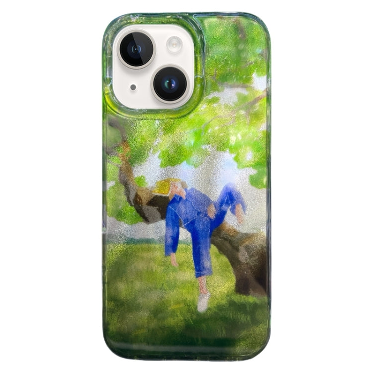 Double Layer IMD Pattern TPU Phone Case, For iPhone 15