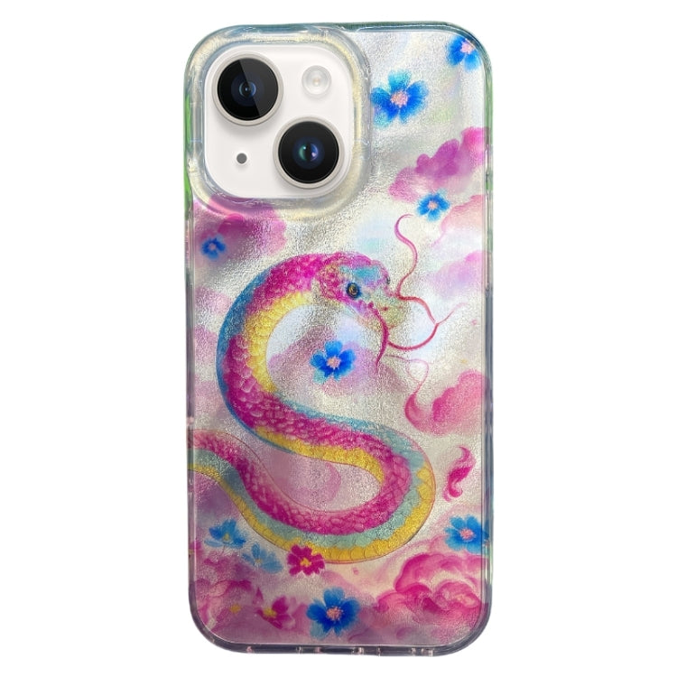 Double Layer IMD Pattern TPU Phone Case, For iPhone 15