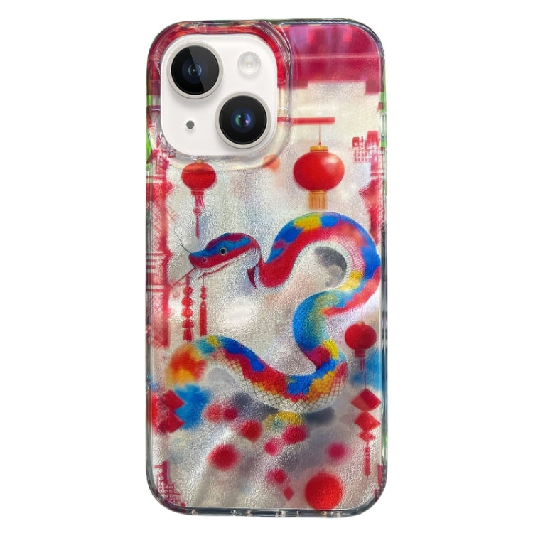 Double Layer IMD Pattern TPU Phone Case, For iPhone 15