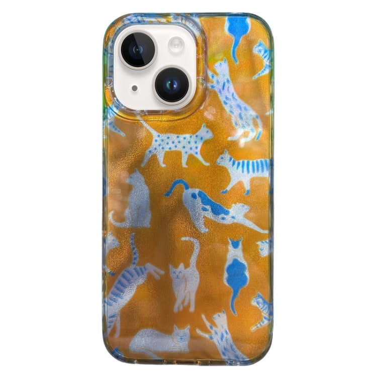 Double Layer IMD Pattern TPU Phone Case, For iPhone 15