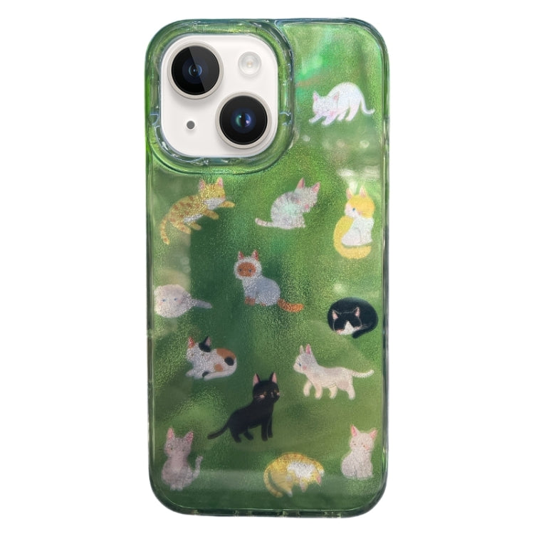 Double Layer IMD Pattern TPU Phone Case, For iPhone 15