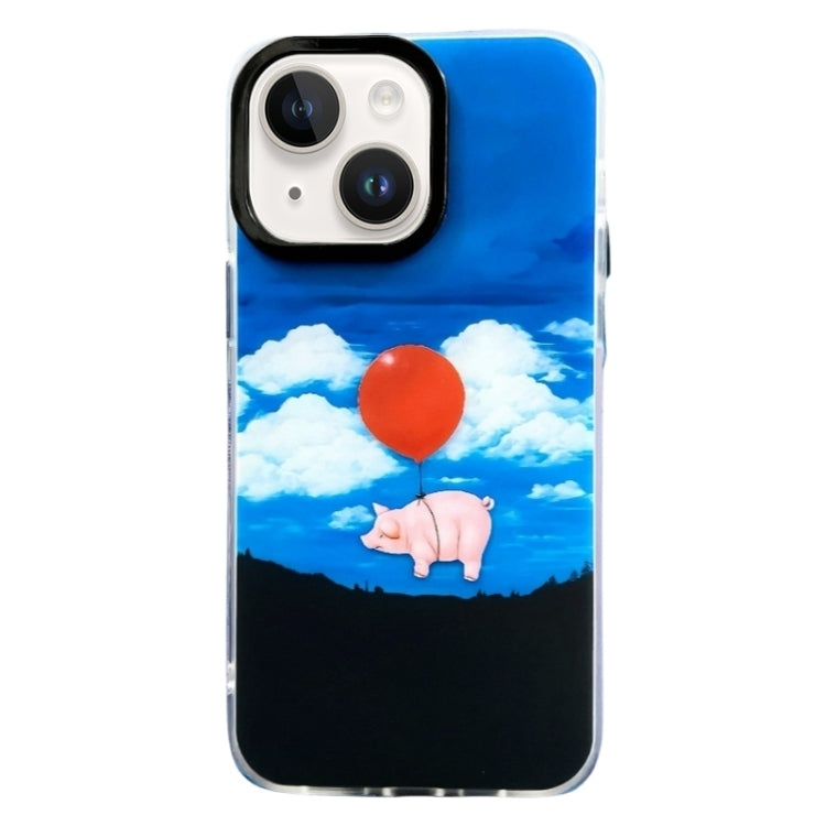 Double Layer IMD Pattern TPU Phone Case, For iPhone 15