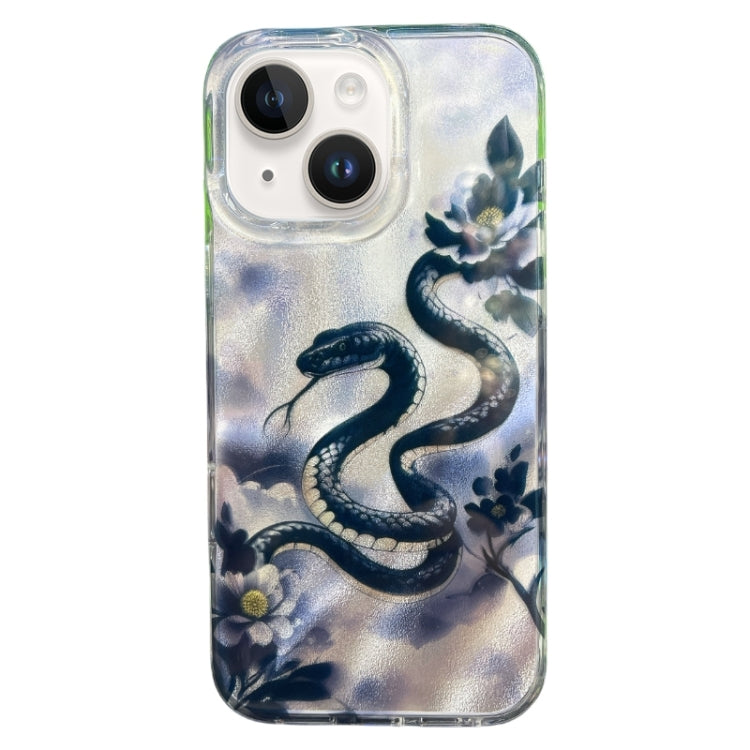 Double Layer IMD Pattern TPU Phone Case, For iPhone 15