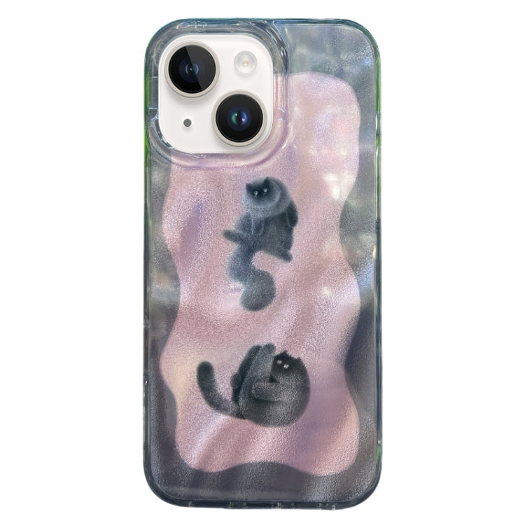 Double Layer IMD Pattern TPU Phone Case, For iPhone 15