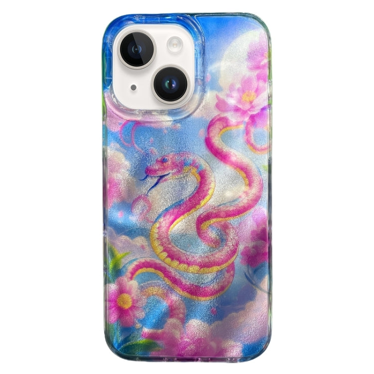 Double Layer IMD Pattern TPU Phone Case, For iPhone 15
