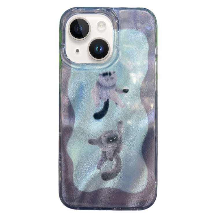 Double Layer IMD Pattern TPU Phone Case, For iPhone 15