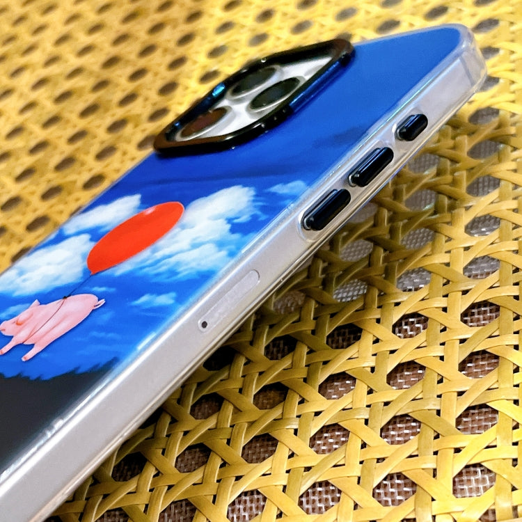 Double Layer IMD Pattern TPU Phone Case, For iPhone 15 Pro Max