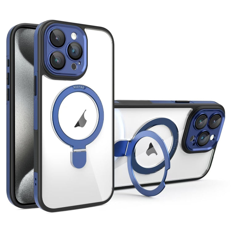Full Coverage Lens Film MagSafe Holder Transparent Phone Case, For iPhone 15 Pro Max, For iPhone 15 Pro, For iPhone 15, For iPhone 14