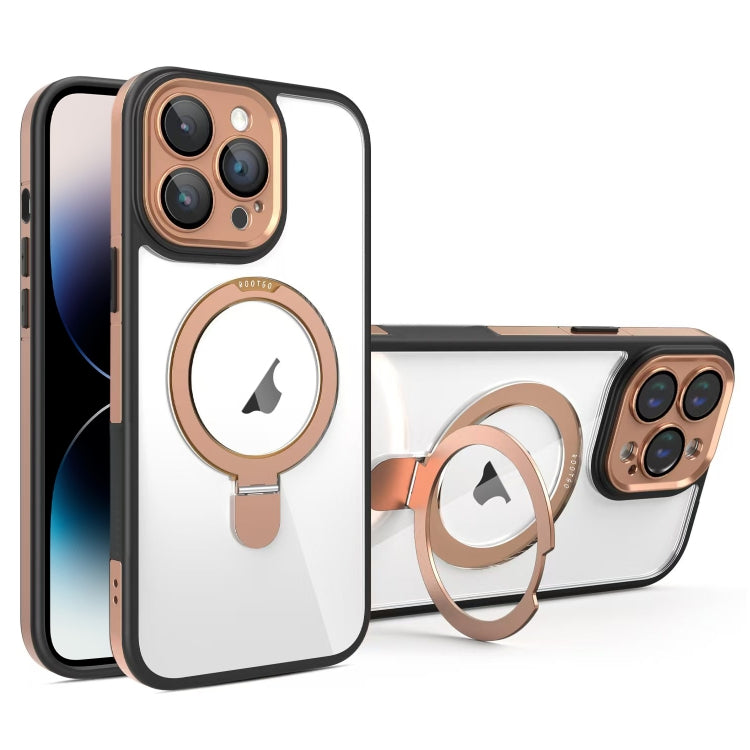 Full Coverage Lens Film MagSafe Holder Transparent Phone Case, For iPhone 14 Pro, For iPhone 14 Pro Max, For iPhone 13 Pro Max, For iPhone 13 Pro