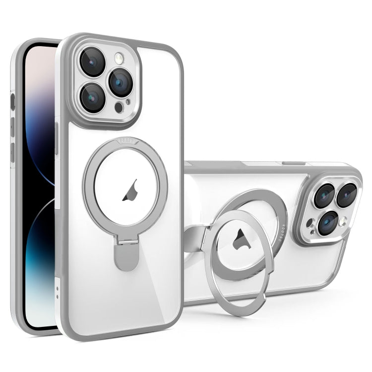 Full Coverage Lens Film MagSafe Holder Transparent Phone Case, For iPhone 14 Pro, For iPhone 14 Pro Max, For iPhone 13 Pro Max, For iPhone 13 Pro