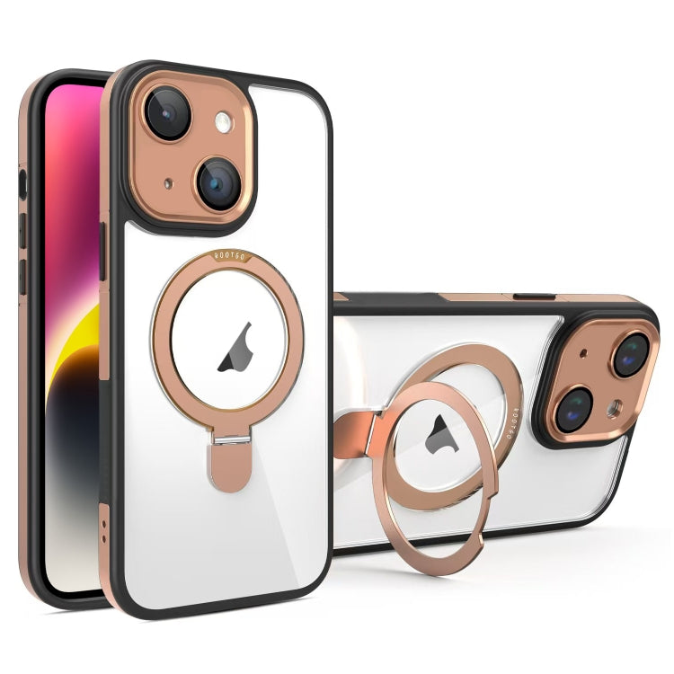 Full Coverage Lens Film MagSafe Holder Transparent Phone Case, For iPhone 15 Pro Max, For iPhone 15 Pro, For iPhone 15, For iPhone 14