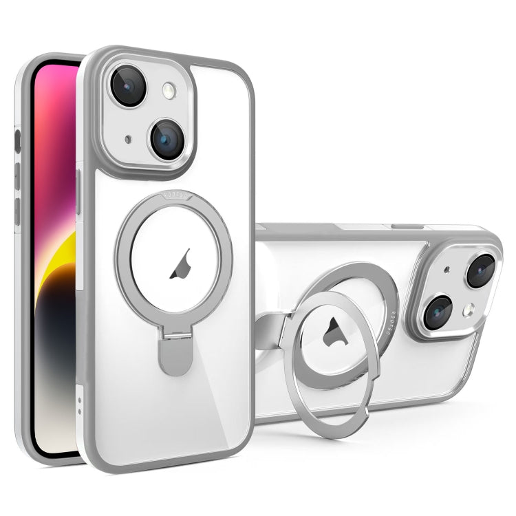 Full Coverage Lens Film MagSafe Holder Transparent Phone Case, For iPhone 15 Pro Max, For iPhone 15 Pro, For iPhone 15, For iPhone 14
