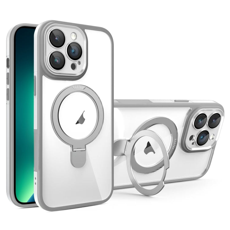 Full Coverage Lens Film MagSafe Holder Transparent Phone Case, For iPhone 14 Pro, For iPhone 14 Pro Max, For iPhone 13 Pro Max, For iPhone 13 Pro